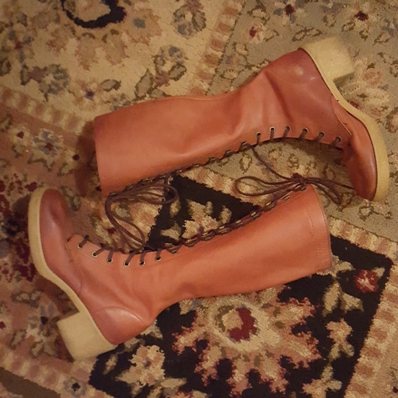 Vintage Leather Lace Up Boots - Picture 8 of 8